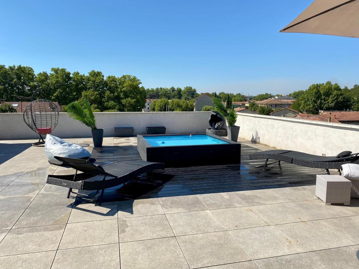 Appartement Rooftop Avec Piscine Avignon Exteriér fotografie